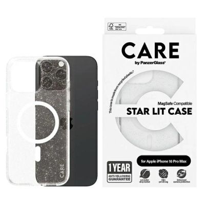 CARE by PanzerGlass Flagship Star Lit Case iPhone 16 Pro Max 6,9" weiß/weiß MagSafe 1344