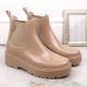 3. Big Star W INT1918B beige Lackleder Plateaustiefel