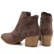 5. Damen-Stiefeletten mit Absatz aus braunem Veloursleder M.Daszyński MR2624-1