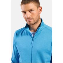 Blaue Herren-Fleecejacke Odlo GRID FLEECE Midlayer Full-Zip