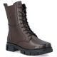 7. Damen-Ankle-Boots aus Leder, gefüttert, braun