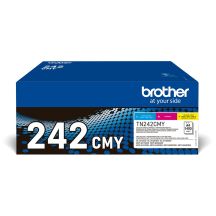 Brother TN-242CMY Tonerkartusche, 1 Stück, Original Cyan, Magenta, Gelb