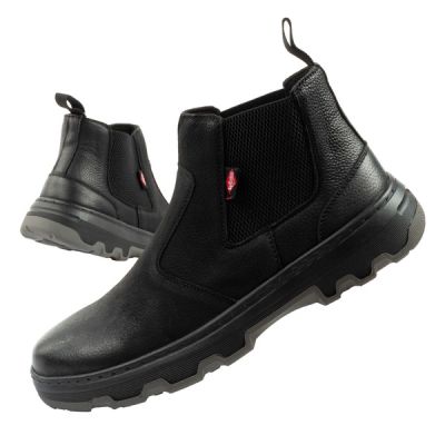 Lee Cooper Herrenschuhe Chelsea Boots, elegante Leder-Ankle-Boots
