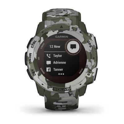 8. Garmin Instinct Solar Camo Uhr Grün (010-02293-06)