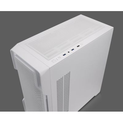 6. Nanoxia DS-9ARGB-W Midi-Tower-Computersicherheit & Halterungen Weiß