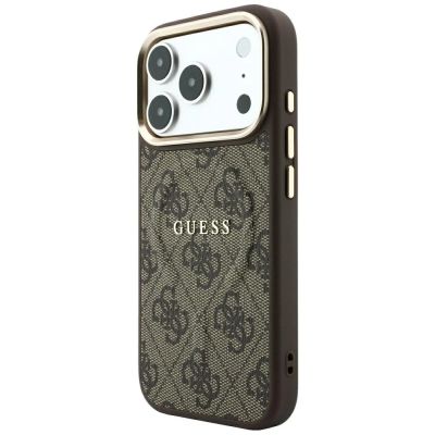 2. Guess Embossed 4G Classic MagSafe Hülle für iPhone 17 Pro / 18 Pro – Braun