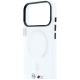 6. BMW M IML MagSafe Hülle mit mattiertem Metalllogo und Zierleisten für iPhone 18 Pro / 17 Pro – Transparent