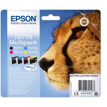 Epson Multipack 4-Farben T0715 DURABrite Ultra Tinte