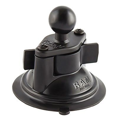 RAM Mount Twist-Lock™ Saugnapf für Windschutzscheibe/Armaturenbrett mit Kopf der Größe B RAM-B-224-1U