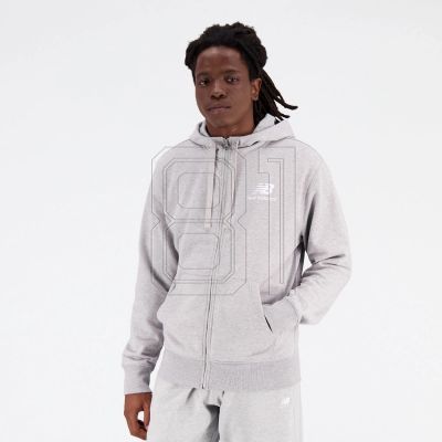6. New Balance Essentials Stacked Logo Fren BK M MJ31536AG Sweatshirt