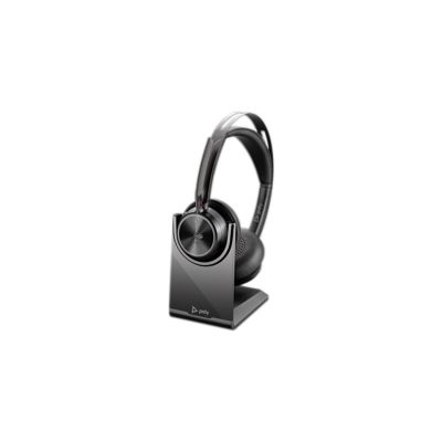 264. POLY Voyager Focus 2 Microsoft Teams-zertifiziertes USB-CC-Headset + USB-C/A-Adapter + Ladeschale