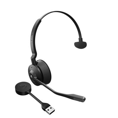 4. Jabra Engage 55 Kabelloses Headset mit Kopfbügel, Büro/Callcenter, Schwarz, Titan