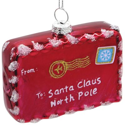 3. BRIEF AN DEN WEIHNACHTSMANN IN GLASKUGELFORM - SCHNEEFLOCKE