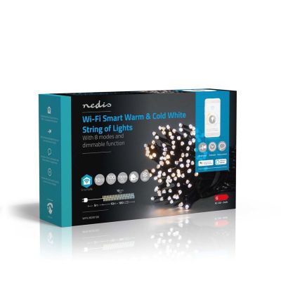 10. Nedis WIFILX02W100 Dekorative Lichterkette mit 100 LEDs, 3,21 WG