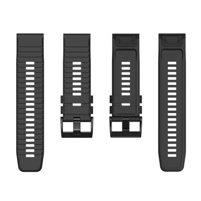 3. Silikonarmband für Garmin Fenix ​​​​3 / 5X / 6X / 7X Pro - Schwarz