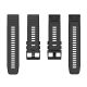 3. Silikonarmband für Garmin Fenix ​​​​3 / 5X / 6X / 7X Pro - Schwarz