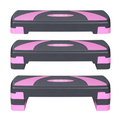 7. Aerobic- und Fitness-Step REBEL ACTIVE RBA-3225-PU, 3 Stufen, grau-violett