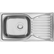 Einzelbecken-Edelstahlspüle mit Abtropffläche ZEN_0113 5908212034088