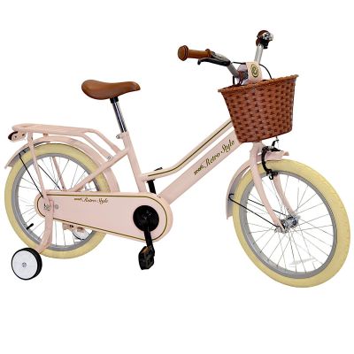 5. Kinderfahrrad 18 Zoll Retro-Stil Pink Enero