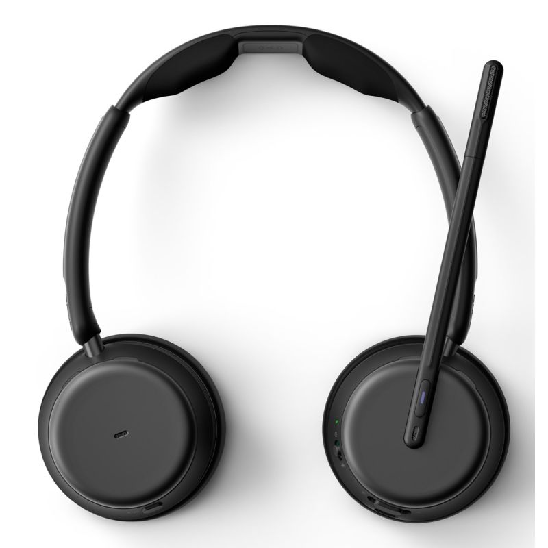 4. EPOS IMPACT 1061T Bluetooth-Headset mit ANC und Ladestation, mit hybrider aktiver Geräuschunterdrückung (ANC), kompatibel mit MS Teams