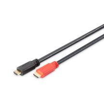 ASSMANN-Anschlusskabel mit verstärktem HDMI Highspeed 1.4 Ethernet Typ HDMI A/HDMI AM/M Schwarz 10 m AK-330118-100-S