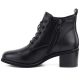 3. Schwarze, hochhackige Schnürstiefeletten aus Leder für Damen, Vinceza EN27-133107