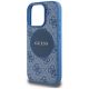 6. Guess 4G Circle Classic Logo MagSafe Hülle für iPhone 16 Pro Max - Blau
