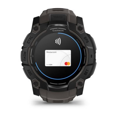 11. Garmin Instinct 3 – 50 mm AMOLED-Uhr, schwarz mit mattschwarzem Armband
