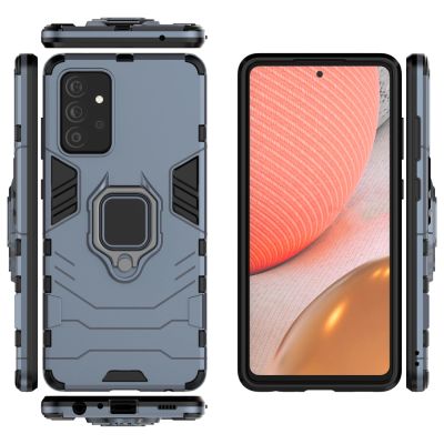 3. Ring Armor robuste Kickstand TPU/PC Panzer Handyhülle Hard Case für Samsung Galaxy A72 4G blau