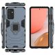 3. Ring Armor robuste Kickstand TPU/PC Panzer Handyhülle Hard Case für Samsung Galaxy A72 4G blau