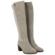 4. Damen-Lederstiefel mit hohem Absatz, gefüttert, beige, Rieker Y2050-60