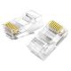 2. Ugreen 10x Stecker Stecker Kupplung Ende RJ45 8P8C Cat 6 transparent (50961)