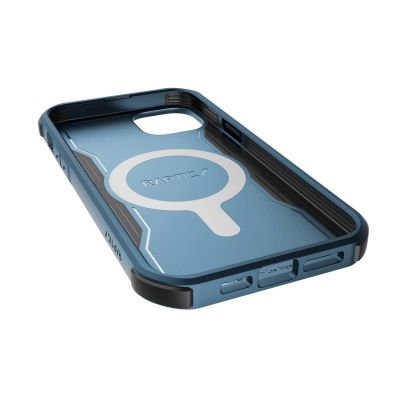 8. Raptic X-Doria Fort Case iPhone 14 Pro Max mit gepanzerter blauer MagSafe-Hülle