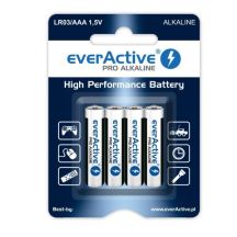 LR03 everActive AAA-Batterien, Blisterpackung mit 4 Stück
