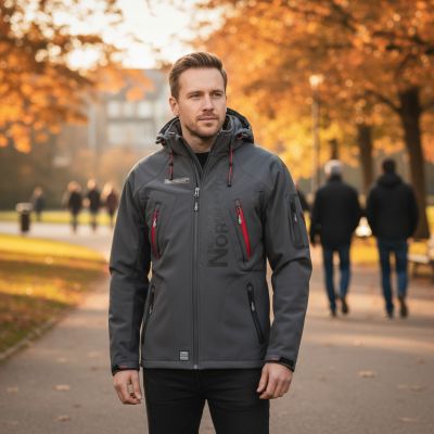 6. Geographical Norway Techno DB MEN 056 WU1060H/GN-DARK GRAY Softshelljacke