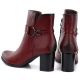 5. Gefütterte Damen-Ankle-Boots mit Blockabsatz, rot, M.Daszyński SA125-32