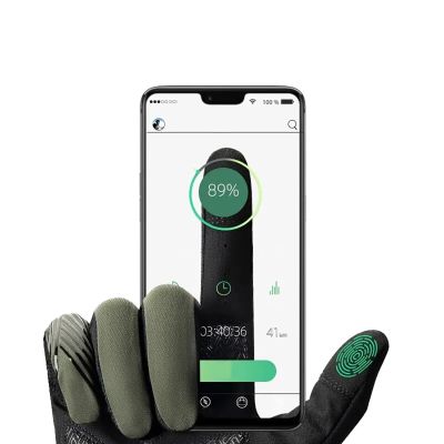 2. Rockbros 16110006003 stoßdämpfende Fahrradhandschuhe Größe L – Grün und Schwarz