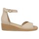 2. Damen-Keilsandalen aus Leder, beige, Filippo DS7635