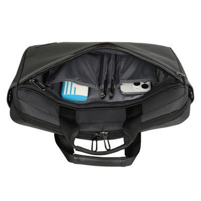 7. Wozinsky WET-15 15,6"-Laptoptasche mit Tragegriff und verstellbarem Schultergurt – Schwarz