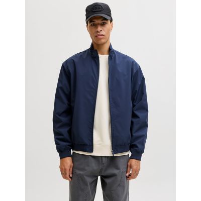 Jack&Jones Herren-Bomberjacke JJECHARGE STAND COLLAR BOMBER NOOS 12288895 NAVY BLAZER