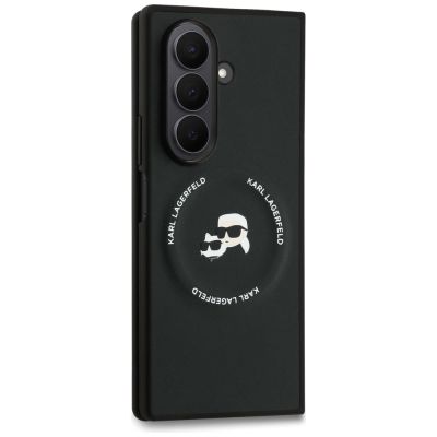 5. Karl Lagerfeld Karl&Choupette Logo MagSafe Hülle für Samsung Galaxy Z Fold7 - Schwarz