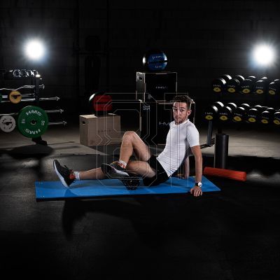 10. HMS Premium MFK03 blau-schwarze Club-Fitnessmatte mit Löchern
