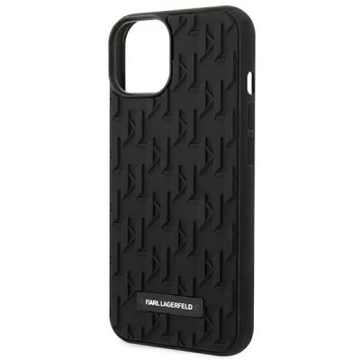 6. Karl Lagerfeld 3D-Monogramm-Hülle für iPhone 14 Plus – Schwarz