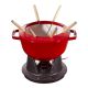 2. Staub Fondue-Set – 18 cm, Rot
