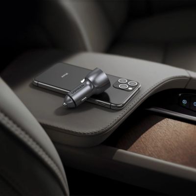 7. Ugreen Autoladegerät USB / USB Typ C Quick Charge 3.0 Power Delivery 36 W 3 A grau (CD213 60980)