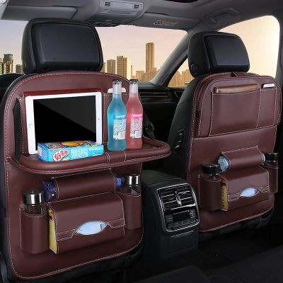5. Autositz Organizer Sitzschoner Sitzbezug Ablage Mini Autotisch schwarz