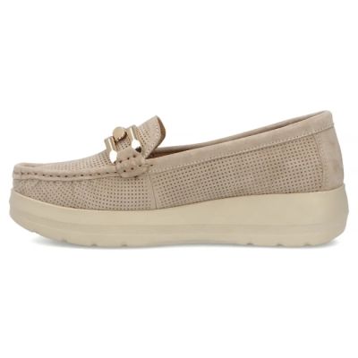 3. Beige Leder-Keilslipper Filippo DP7652