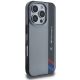 4. BMW Motorsport IML Hülle mit vertikalen Streifen für iPhone 16 Pro – Grau