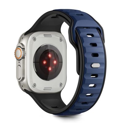 2. Tech-Protect IconBand Line Armband für Apple Watch 44 / 45 / 46 / 49 mm - Schwarz und Marineblau