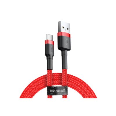 Baseus Cafule CATKLF-A09 Kabel (USB 2.0 - USB Typ-C; 0,50 m; rot)
